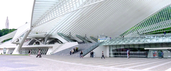 Un homme à la hauteur, Santiago Calatrava, Liège-Guillemins, Gare TGV Station